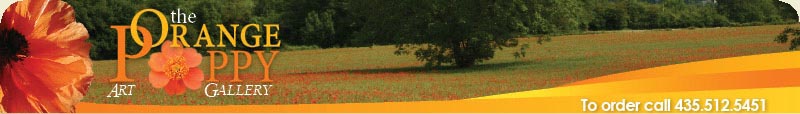 Orange Poppy Art Gallery Banner